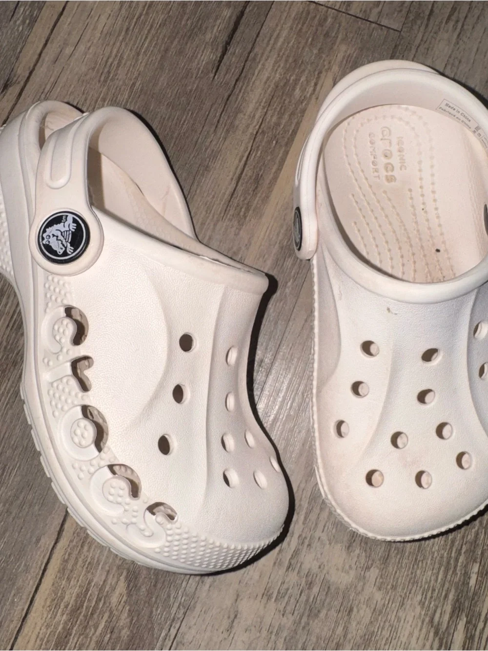 CROCS Kids Classic Clog in Off-White